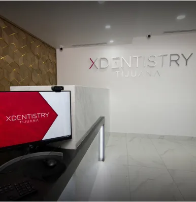 treatment room setup for All-on-4 implants at a Mexican dental clinic